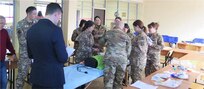 Students training