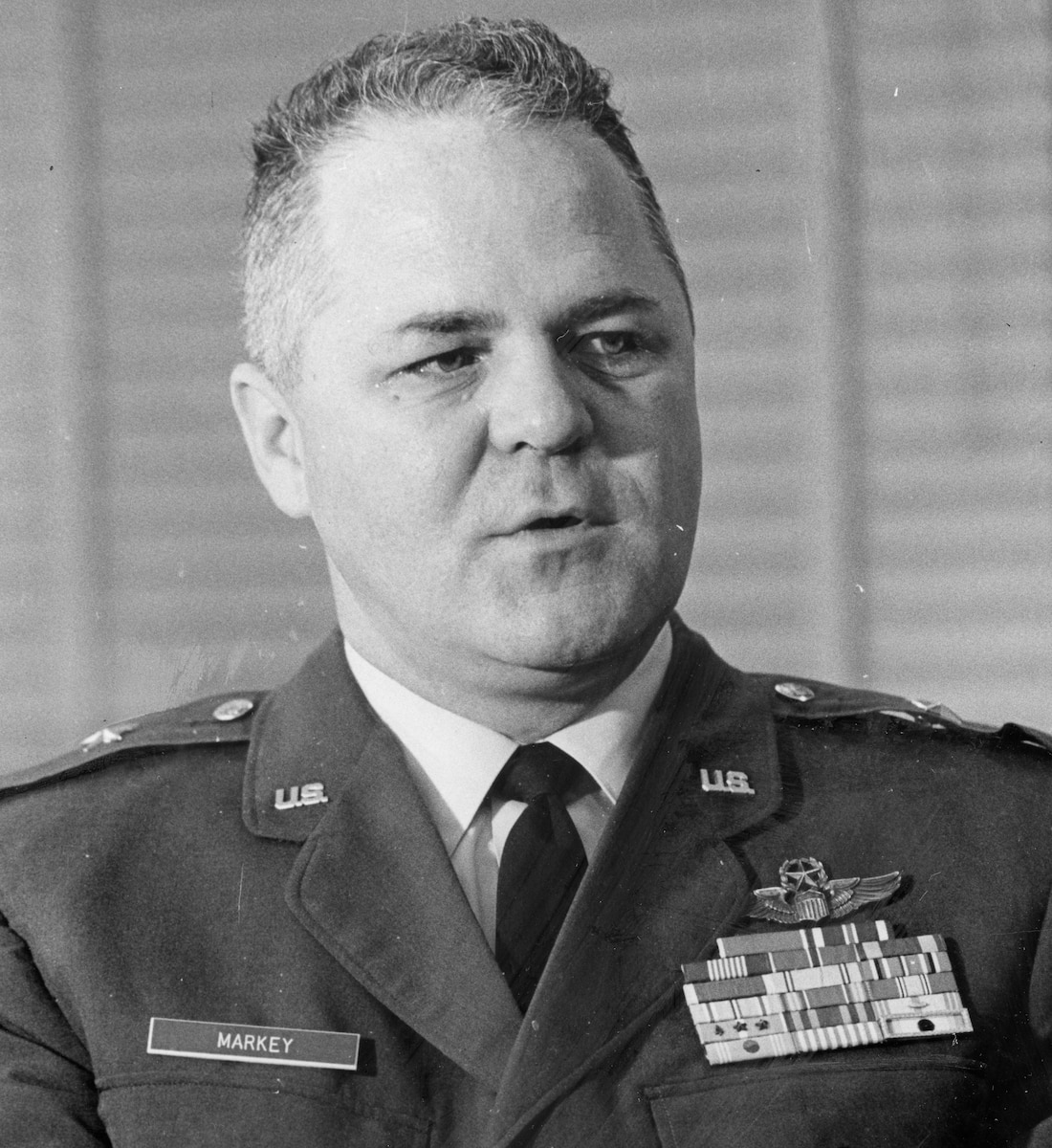 This is the official photo of Brig. Gen. Howard T. Markey.