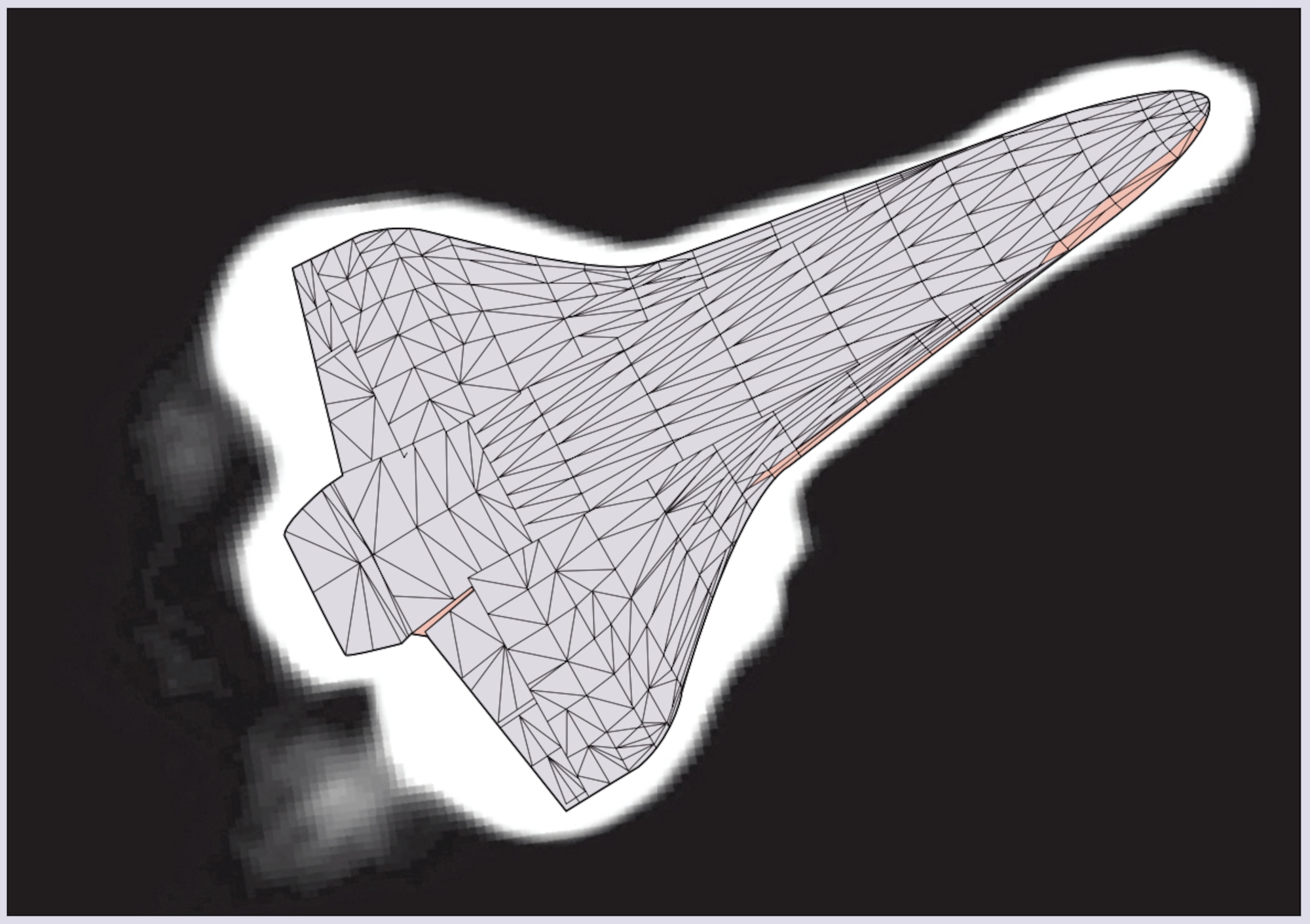 resolved images of space shuttle