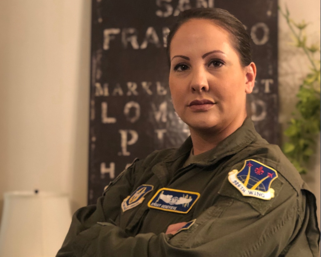 Senior Master Sgt. Genevieve, 926th Wing, Aug. 31, 2020. Genevieve was one of the project officers that worked to get Operational Camouflage Pattern maternity uniforms back on the shelves in all AAFES stores. The team also partnered with the Air Force Uniform Office and helped redesign the Service Dress maternity uniform.