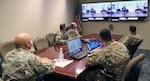 Personnel from the U.S. Army South Security Cooperation Division, listen in during the Central America Working Group virtual meeting held Aug. 24-28.