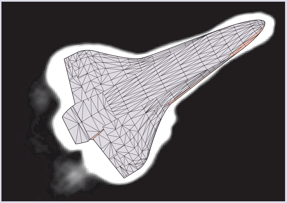 resolved images of space shuttle