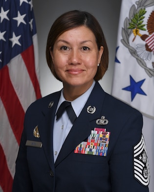 This is the official portrait of Chief Master Sergeant of the Air Force JoAnne S. Bass.