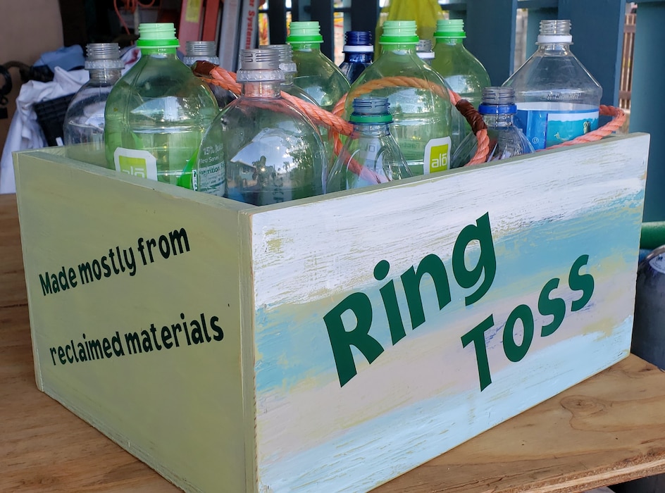 Reusing plastic bottles, wood, and other recyclables are a great way of preventing pollution. Get creative like making a Ring Toss game for family fun!
