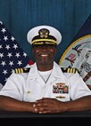 Official portrait Commander Frederick L. Crawford, commanding officer, Naval Computer and Telecommunications Station Guam (NCTS Guam).