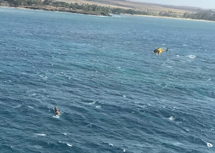 Coast Guard, partners rescue paddler off Maui