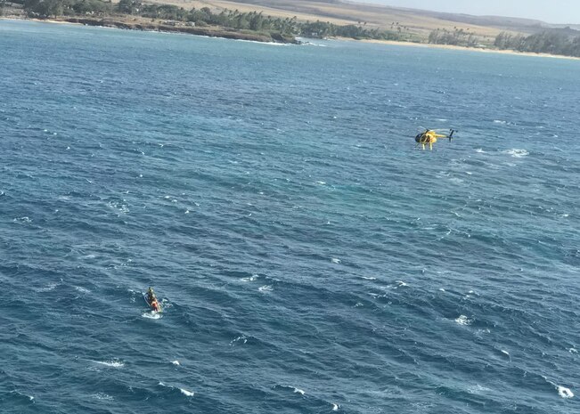 Coast Guard, partners rescue paddler off Maui