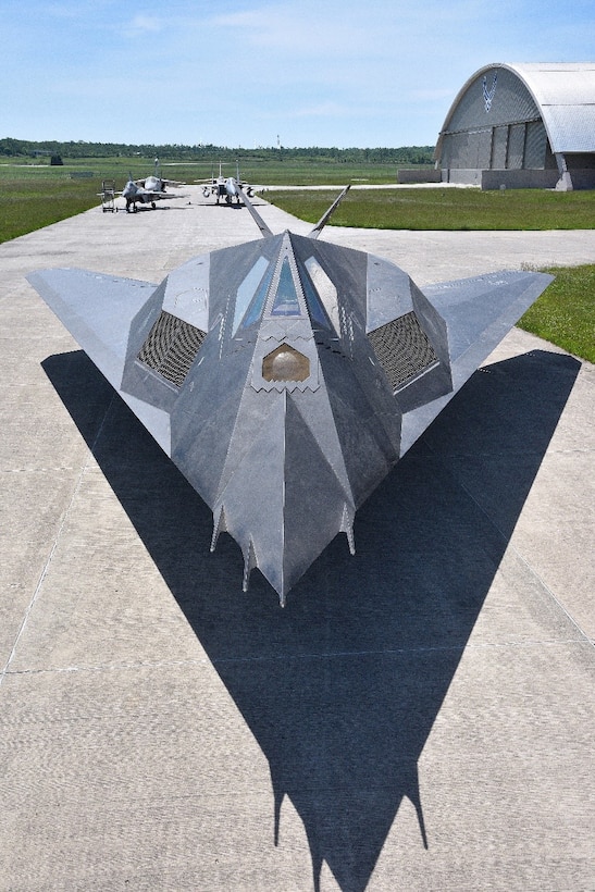 The retired Lockheed F-117A Nighthawk is pictured at the National Museum of the U.S. Air Force on Wright-Patterson Air Force Base, Ohio. (U.S. Air Force photo)