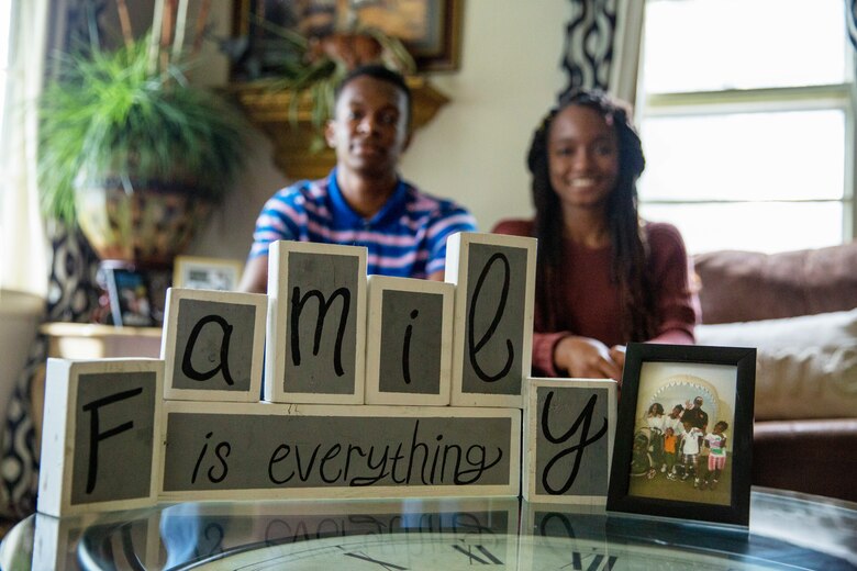 Jaquan Fields, left, and his younger sister Alexia Fields, right, both poolees with Permanent Contact Station Dyersburg, Recruiting Substation Jackson, Recruiting Station Nashville, discuss the importance of family and explain how they see the Marine Corps as another part of their extended family at their home in Dyersburg, Tenn., Aug. 28, 2020.  Leading to their current close relationship, Jaquan and Alexia have overcome adversity with each other resulting in growth and gained confidence, which further solidified their decisions to join the Marine Corps Delayed Entry Program.