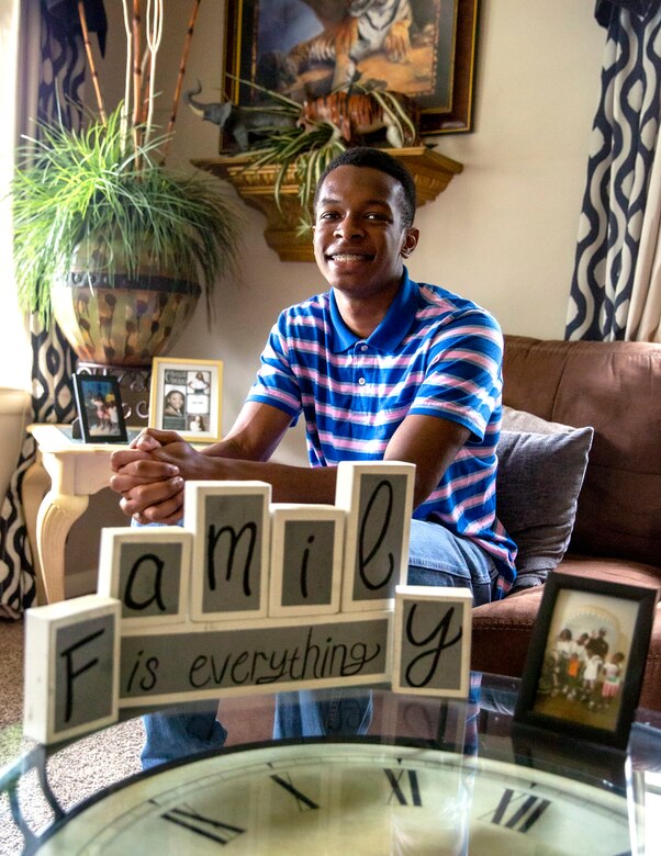 Jaquan Fields, a poolee with Permanent Contact Station Dyersburg, Recruiting Substation Jackson, Recruiting Station Nashville, discusses his future goals of self-improvement and earning the title of Marine at his home in Dyersburg, Tennessee, Aug. 28, 2020.  Jaquan is slated to attend Marine Corps Recruit Training near the end of 2020.