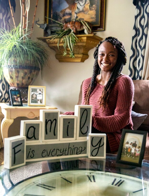 Alexia Fields, a poolee with Permanent Contact Station Dyersburg, Recruiting Substation Jackson, Recruiting Station Nashville, discusses the importance of family and how she considers the other poolees and Marines to be a part of her extended family while at her home in Dyersburg, Tennessee, Aug. 28, 2020.  Alexia, a senior with Dyer County High School, is awaiting her graduation to receive a date to attend Marine Corps Recruit Training.