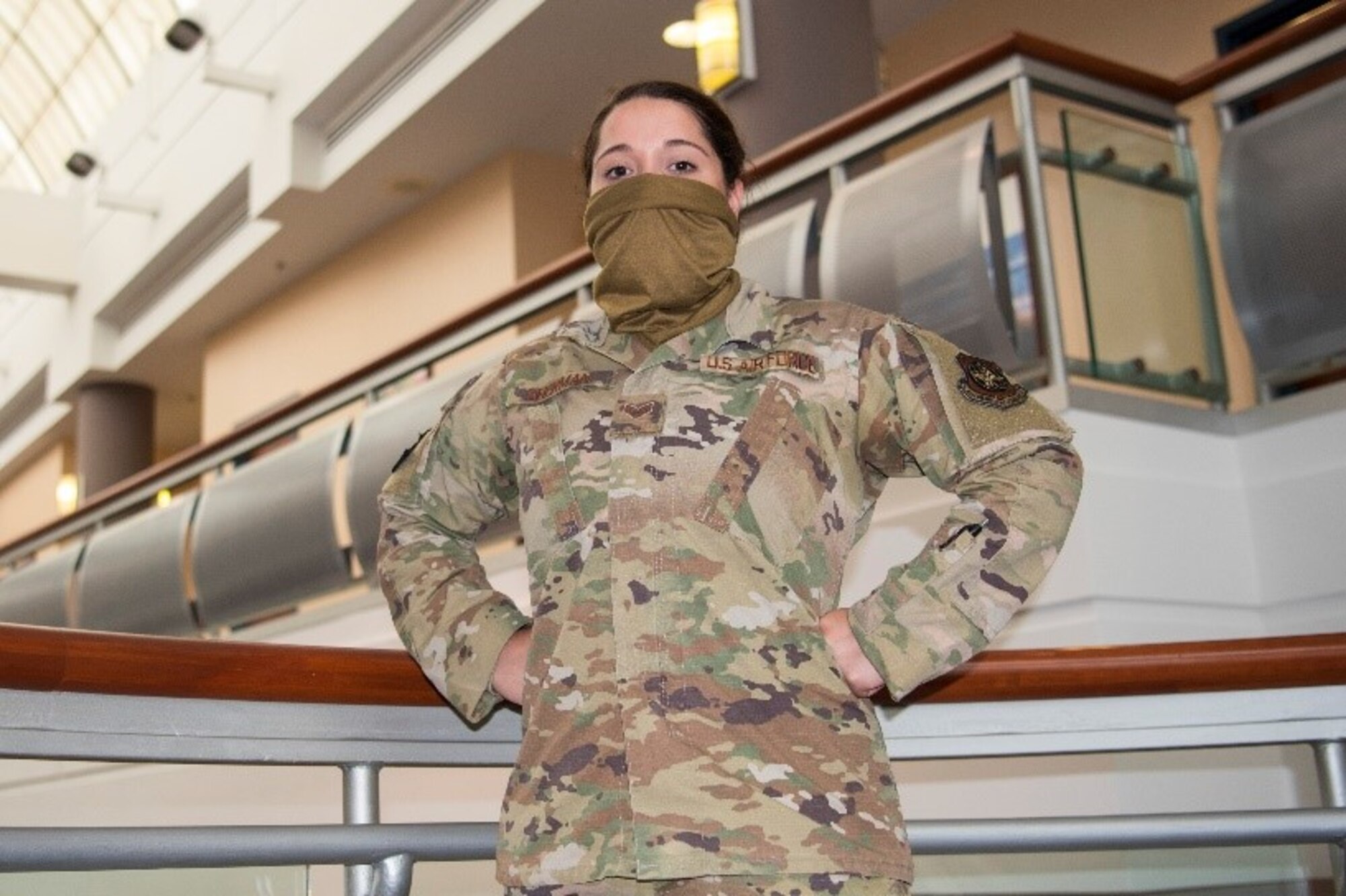 An Airman posing for a photo.