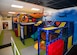 The indoor playground at the High Desert Lanes bowling center on Edwards Air Force Base, California, nears completion following extended planning and construction. (Air Force photo by Giancarlo Casem)