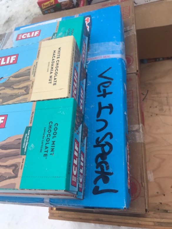 Boxes of food were unloaded at Palmer Station, Antarctica, October 2019. The packaged food was inspected by veterinary food safety officers from Public Health Activity-San Diego, in California, before being shipped to Antarctica as part of the National Science Foundation’s annual resupply process. (U.S. Army photo by Capt. Austin Leedy)