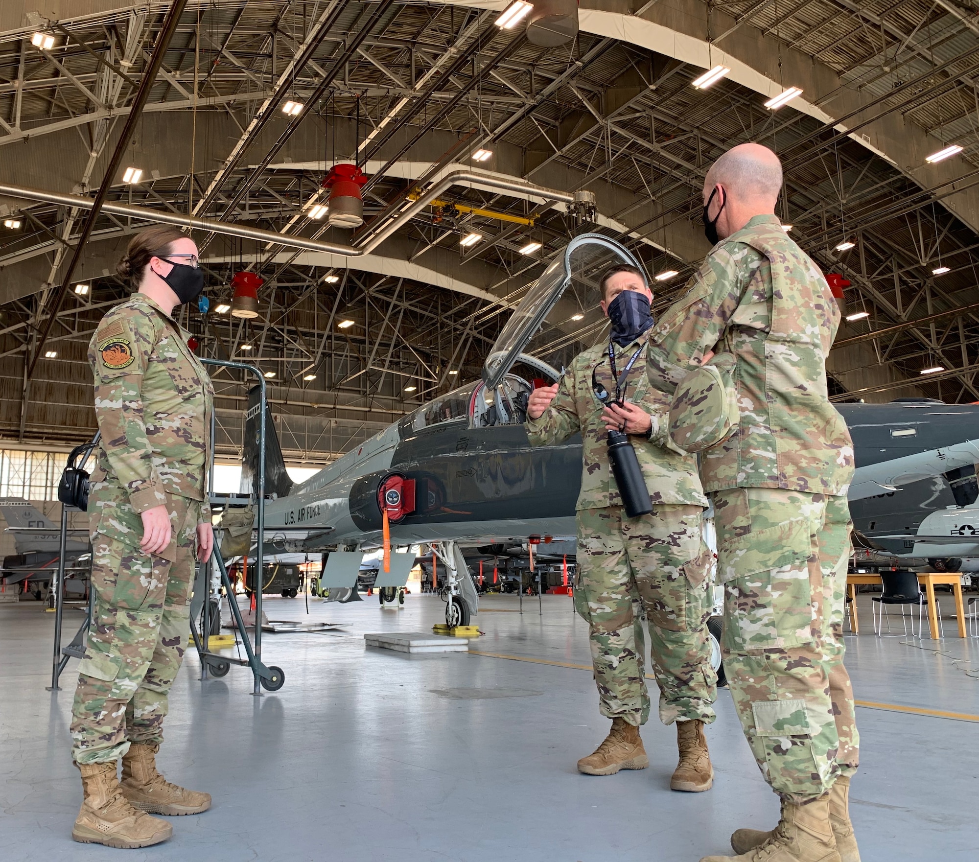 Tour of maintenance hangar