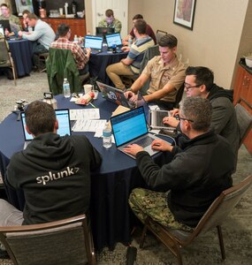 Navy Cyber Defense Operations Command (NCDOC) participate in the Boss of the Security Operations Center (SOC) competition hosted by Splunk Inc. on Jan. 24.