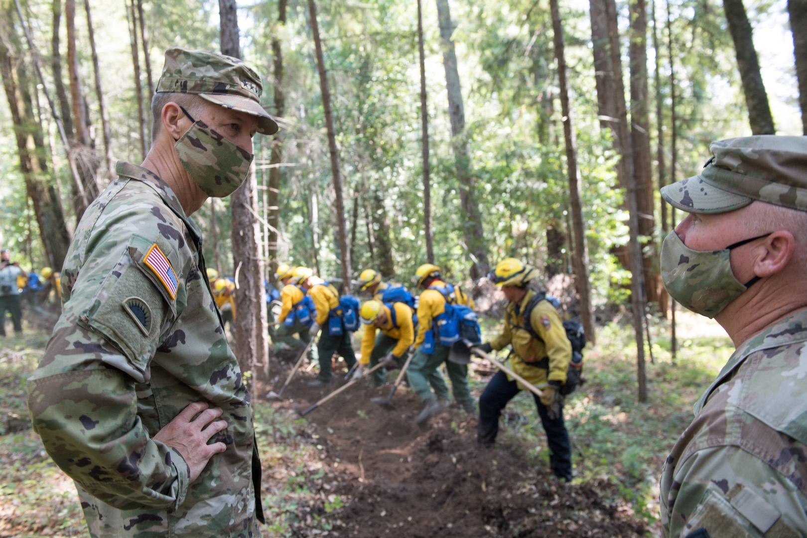 Rescue missions and support to civil authorities fighting wildfires were the focus of troop visits to Alaska and California this week by Gen. Daniel Hokanson, chief, National Guard Bureau, and his senior enlisted advisor.