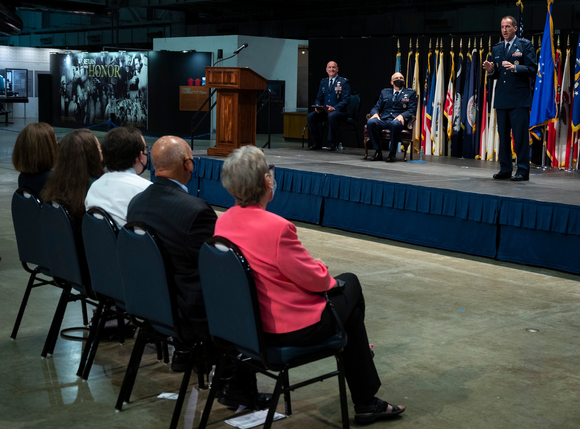 Air Force Life Cycle Management Change of Command Ceremony on September 3, 202o at Wright_Patterson Air Force Base, Ohio.