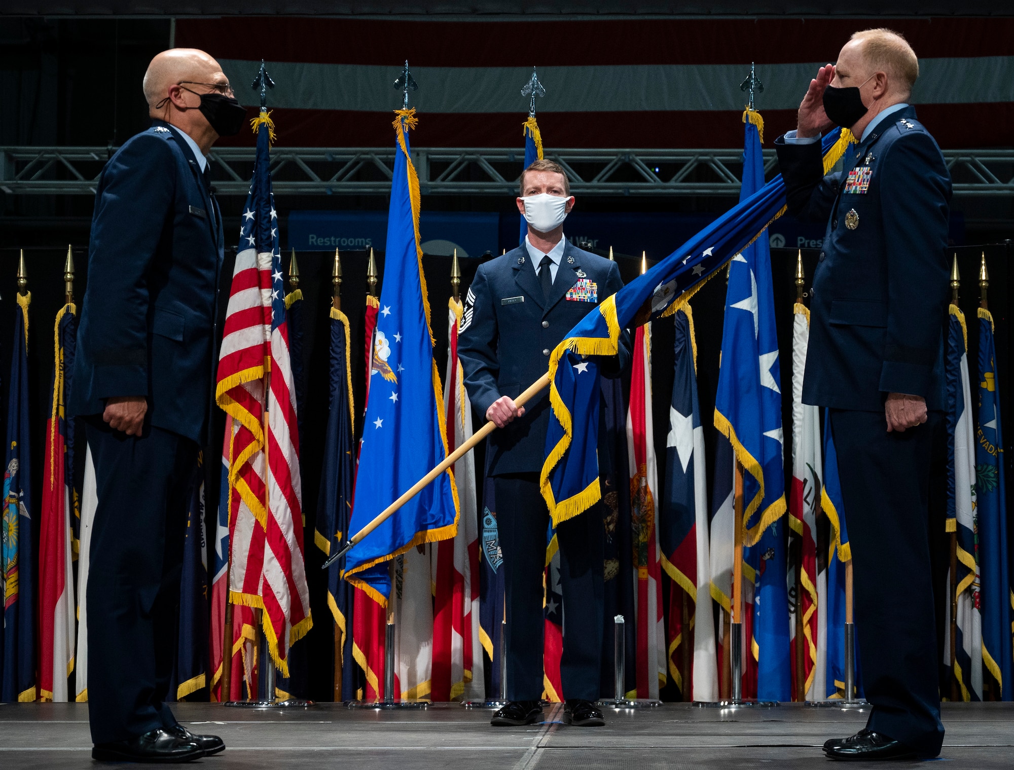 Air Force Life Cycle Management Change of Command Ceremony on September 3, 202o at Wright_Patterson Air Force Base, Ohio.