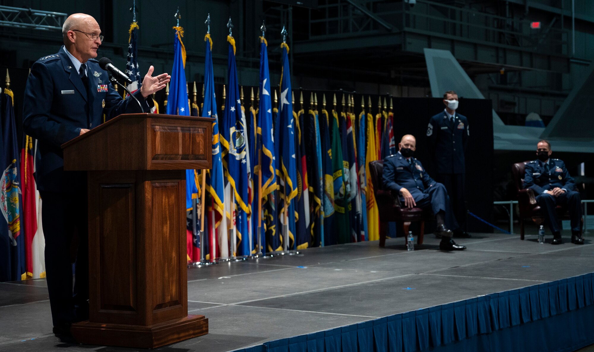 Air Force Life Cycle Management Change of Command Ceremony on September 3, 202o at Wright_Patterson Air Force Base, Ohio.