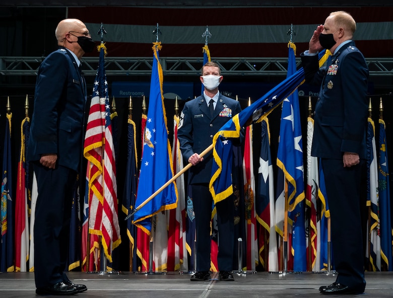 Air Force Life Cycle Management Change of Command Ceremony on September 3, 202o at Wright_Patterson Air Force Base, Ohio.