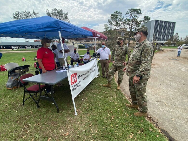 (IN THE PHOTO) U.S. Army Corps of Engineers Contractors install temporary generators at one of the sites requested by the state of Louisiana. Emergency power installation is one of the Corps’ primary missions during emergency recovery operations, in addition to supporting the temporary housing mission, providing temporary roofing and conducting infrastructure assessments. (USACE photos by Royalle Woods)