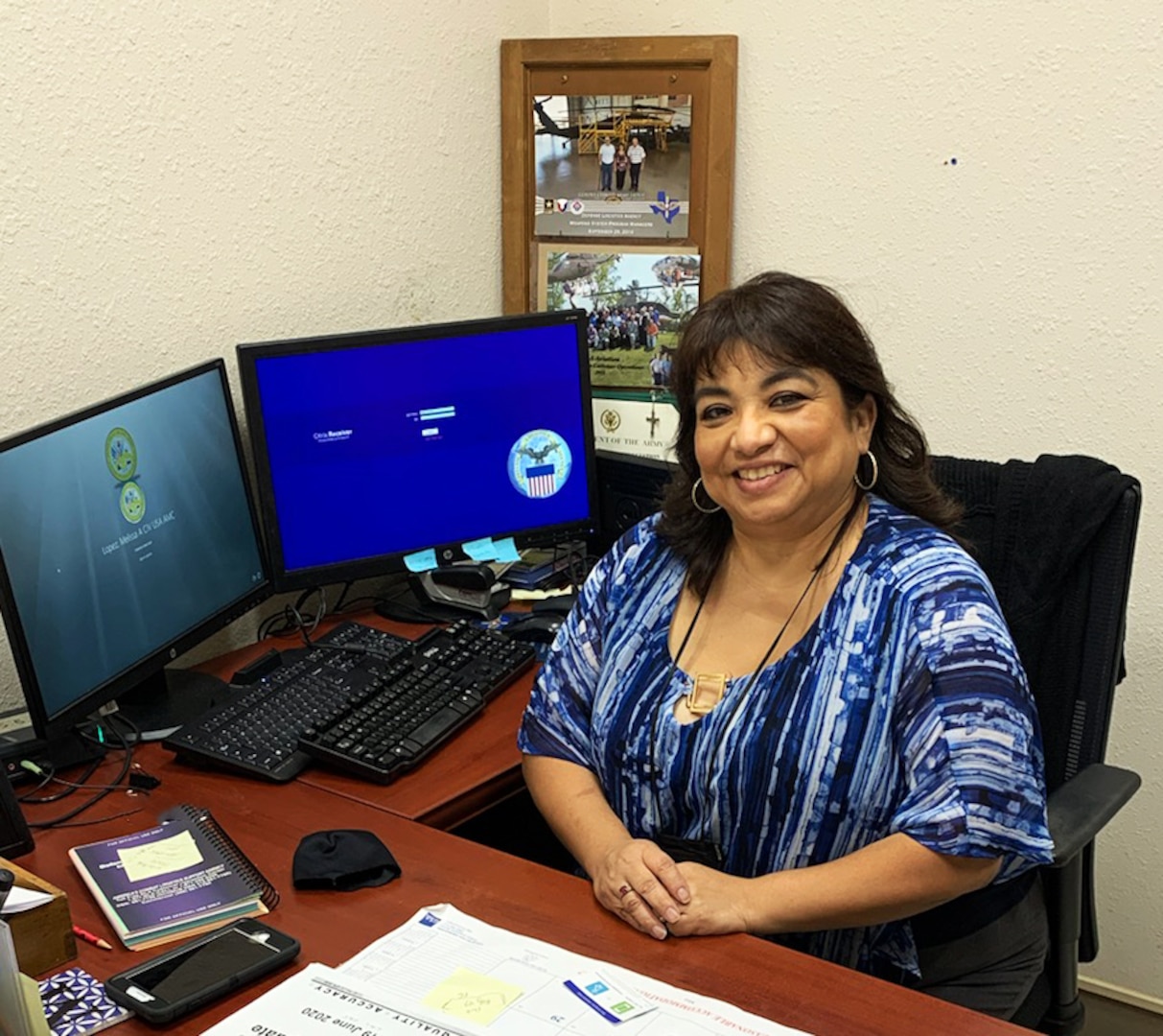The Defense Logistics Agency Aviation Leadership Award recipient for May 2020 is Melissa Lopez