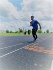 Joshua Pym gives it all he’s got in the shuttle run portion of the CFA.
Official U.S. Army photo by Capt. Rachel