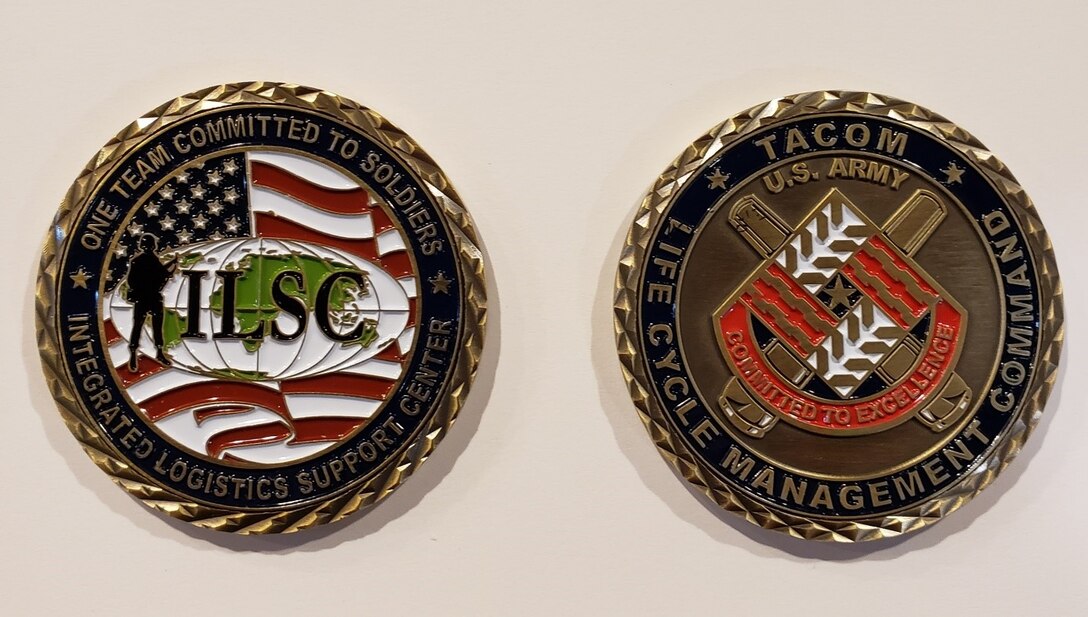 Image of two Commander's Challenge Coins
