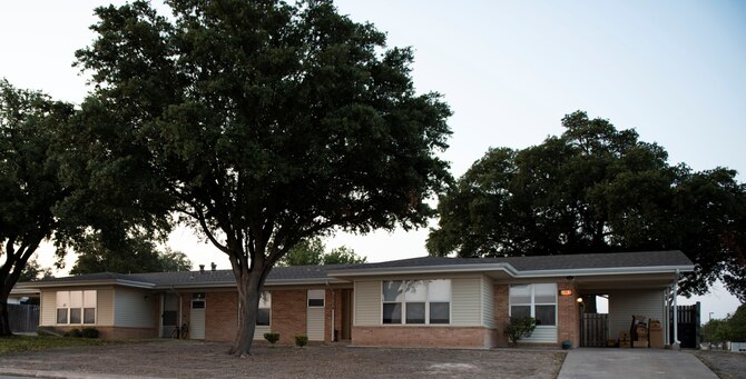 An image of a house on Laughlin Air Force Base, Texas.