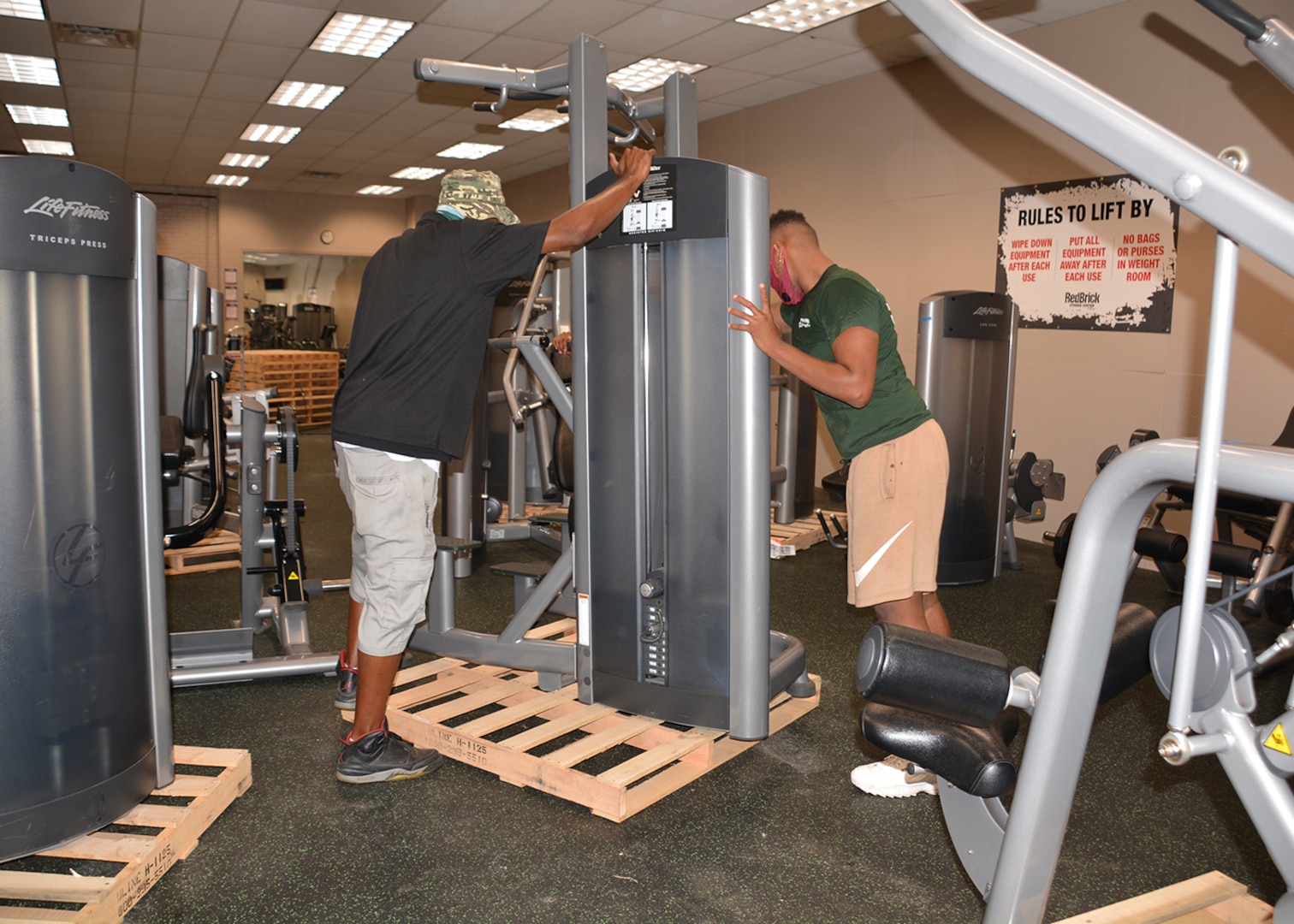 Fitness Center move involves plenty of sweat, heavy lifting