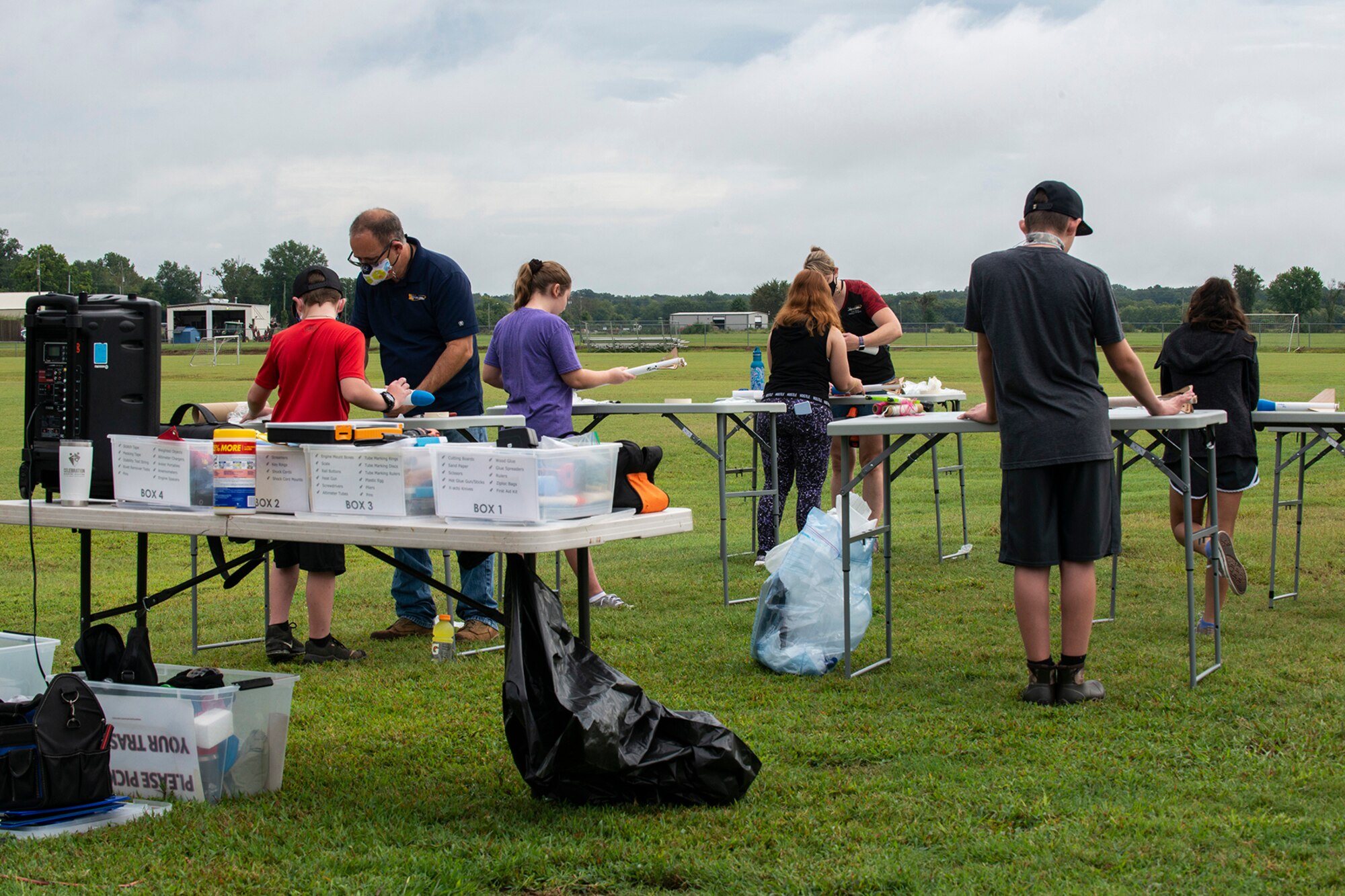 STARBASE class prepares rockets for launch