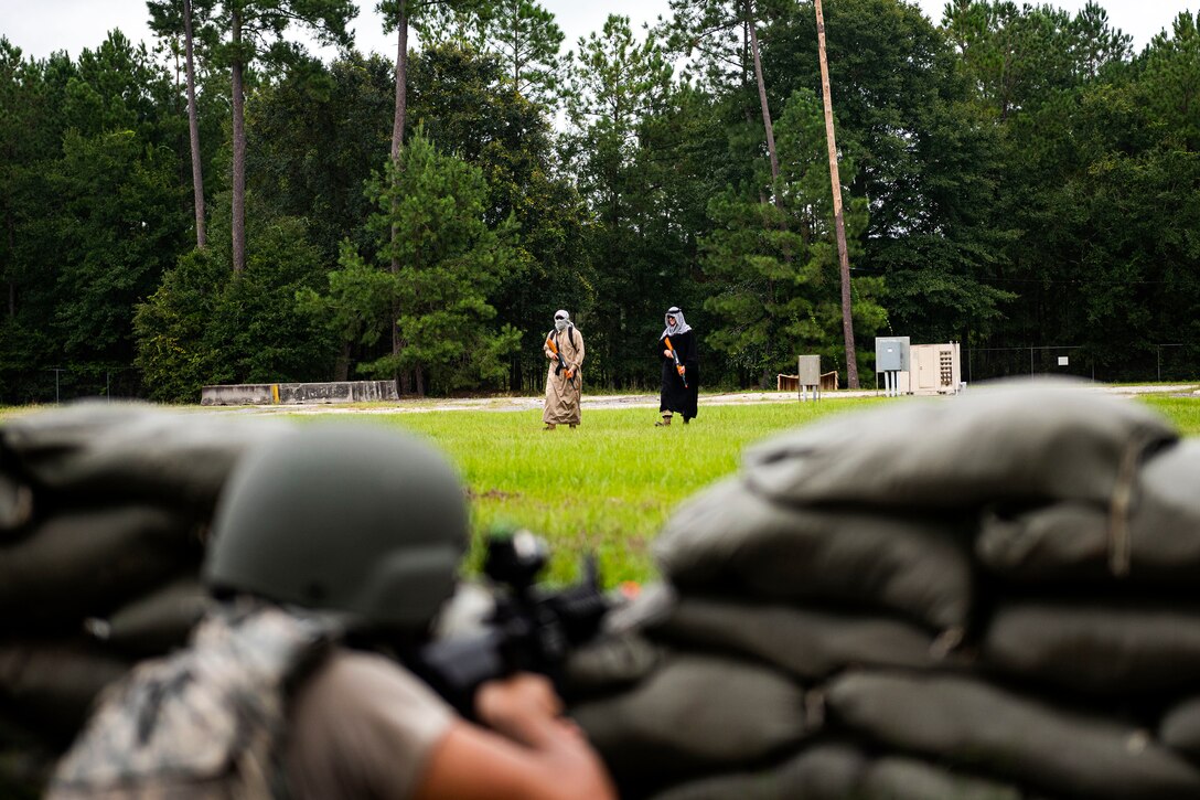 Photo of Airmen participating in multi-capable Airmen training.