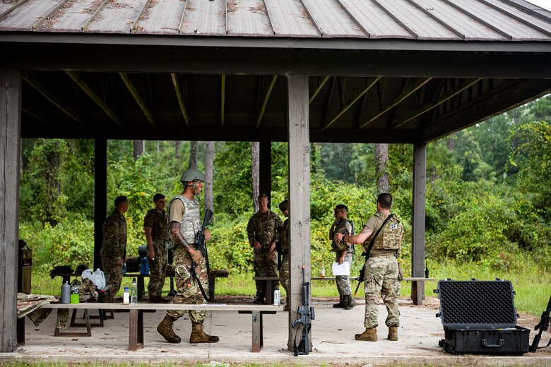 Photo of Airmen participating in multi-capable Airmen training.