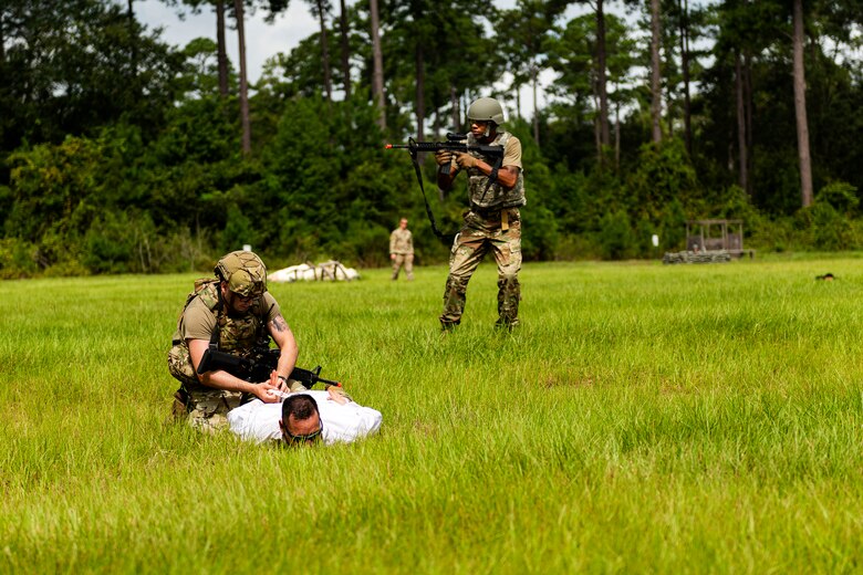 Photo of Airmen participating in multi-capable Airmen training.