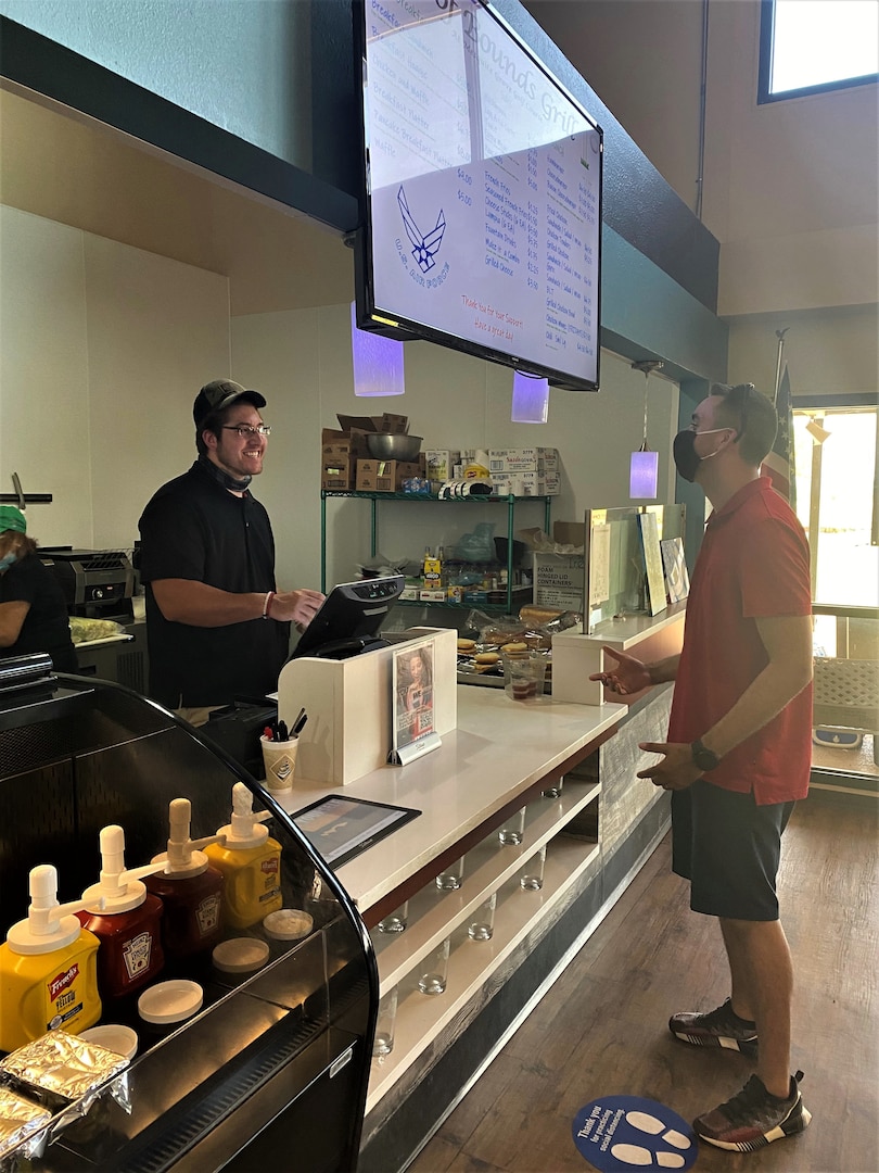 Installations, such as at Dyess AFB, Texas, are taking part in the pilot program bringing online food ordering and pick-up to NAF food locations.