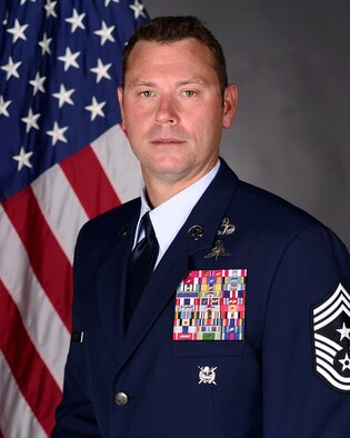 Photo of Chief Master Sergeant James E. Clark is the Command Chief Master Sergeant\