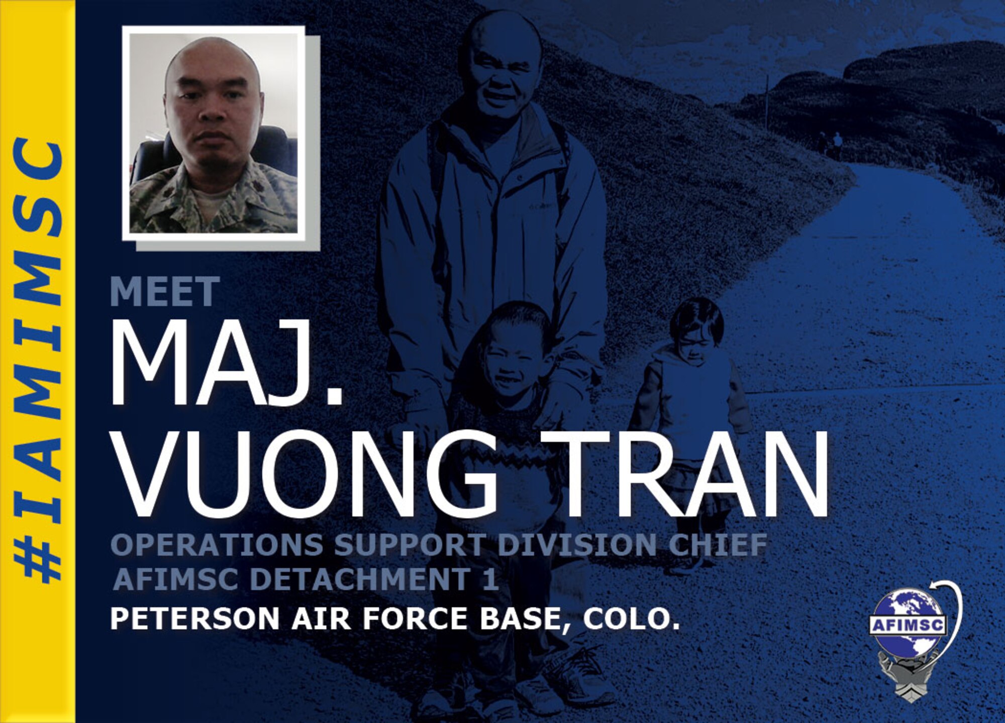 IAMIMSC spotlight graphic for Maj. Vuong Tran
