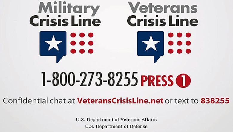 Graphics Military and Veterans Crisis Line