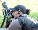 Staff Sergeant Amanda Elsenboss, U.S. Army Marksmanship
Unit Service Rifle Team Soldier, won Interservice Individual
Championship High Service Woman Title, Interservice 1,000-yard Individual Match (Open Division), and Interservice Individual Long-Range Match during 2017 Interservice Rifle Championships, held from July 26 through August 2 at the Calvin A. Lloyd Range Complex on Marine Corps Base Quantico, Virginia (U.S. Army/Julius Clayton)