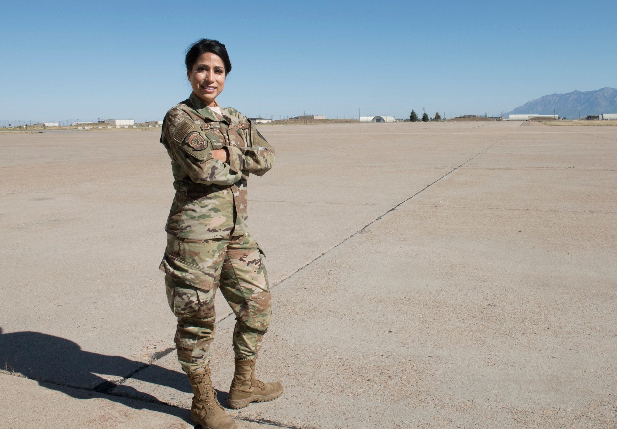 Master Sgt. Janet Lindsay, special handling supervisor in the 67th Aerial Port Squadron