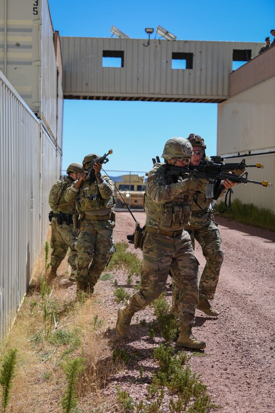 Team of four defenders