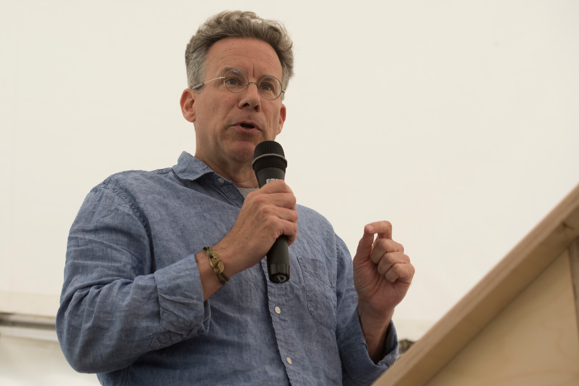 A keynote speaker giving a speech