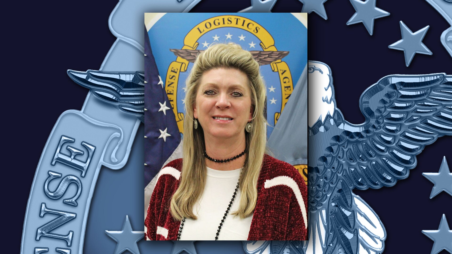 Terri Strickland is awarded the Defense Logistics Agency Distribution Special Services Civilian of the Year award