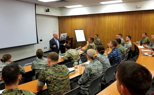 Image of Dr. Richard Thomas, president of the Uniformed Services University.