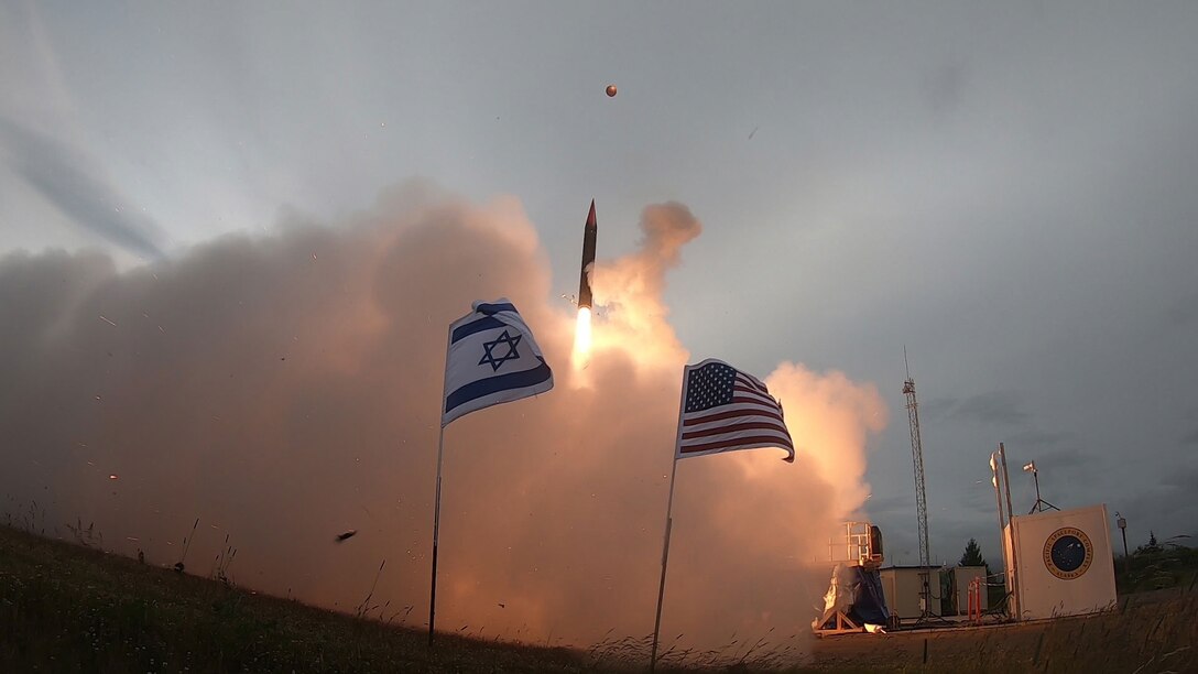 Israel Missile Defense Organization of Directorate of Defense Research and Development and U.S. Missile Defense Agency completed successful flight test campaign with Arrow 3 interceptor missile, in Kodiak, Alaska, July 28, 2019 (Missile Defense Agency)