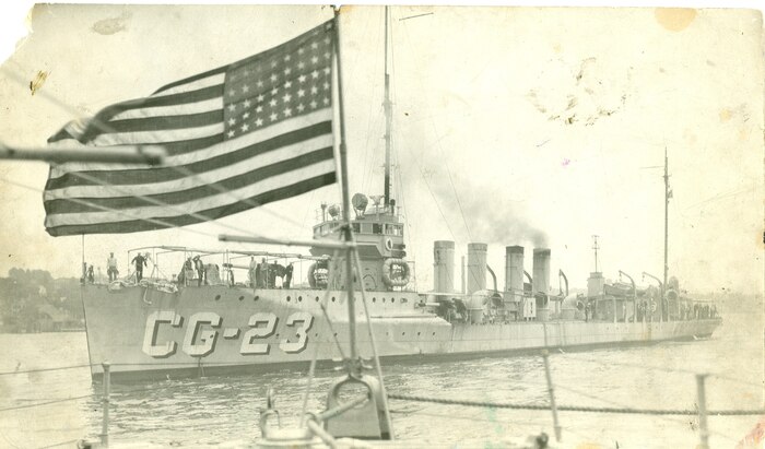 A photo of Coast Guard Destroyer (CG-23) TUCKER, date unknown.