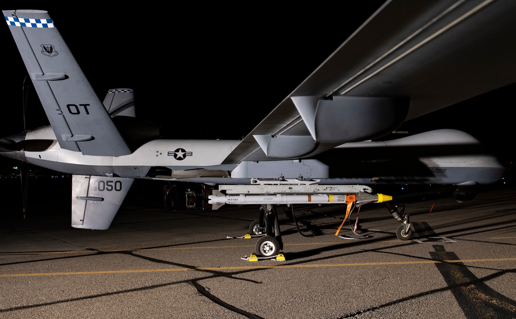 Image of an MQ-9 armed with an AIM-9X missile