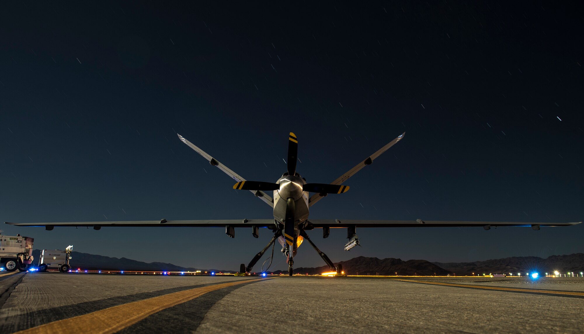 Image of an MQ-9 armed with an AIM-9X missile