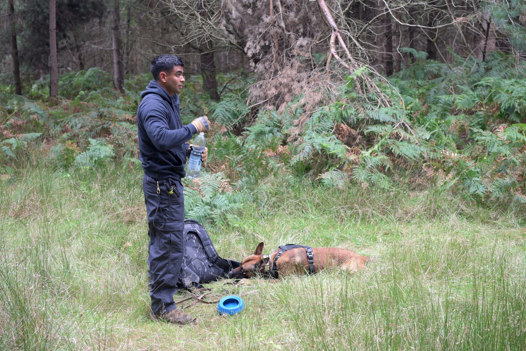 MWD handler gives water